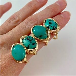 NWT KATY GINGER DESIGNS Turquoise Ring